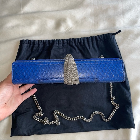 Python Yves Saint Laurent Medium Kate Monogram Tassel bag - Picture 9 of 11